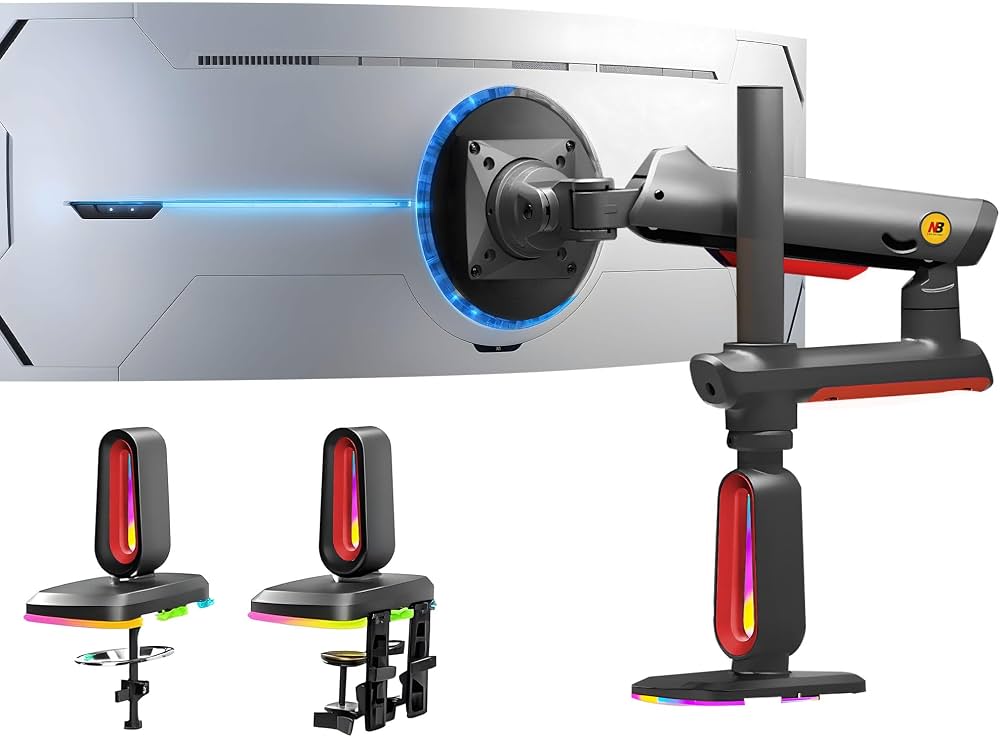Ergonomic Monitor Arm for Multi-Chart Setup